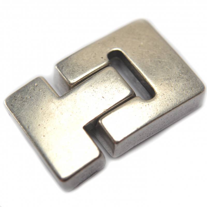 Magneetsluiting Ø20x3mm metaal zilver DQ 35x23mm-Kraaltjes van Renate