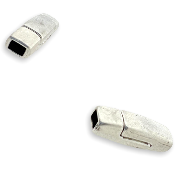 Magneetsluiting Ø3x2mm zilver DQ- per stuk-sluitingen-Kraaltjes van Renate