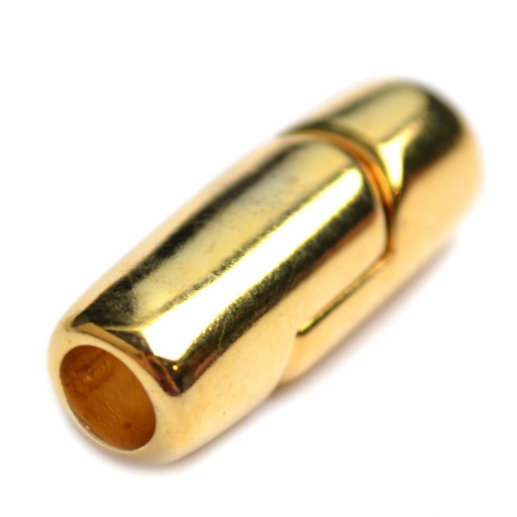 Magneetsluiting Ø5mm Goud DQ 24x9mm-Kraaltjes van Renate