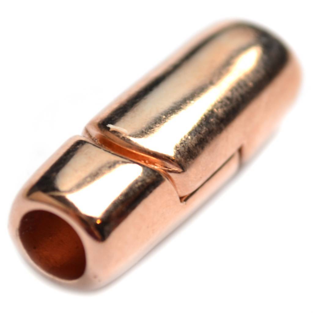Magneetsluiting Ø5mm Rosegoud DQ 24x9mm-Kraaltjes van Renate
