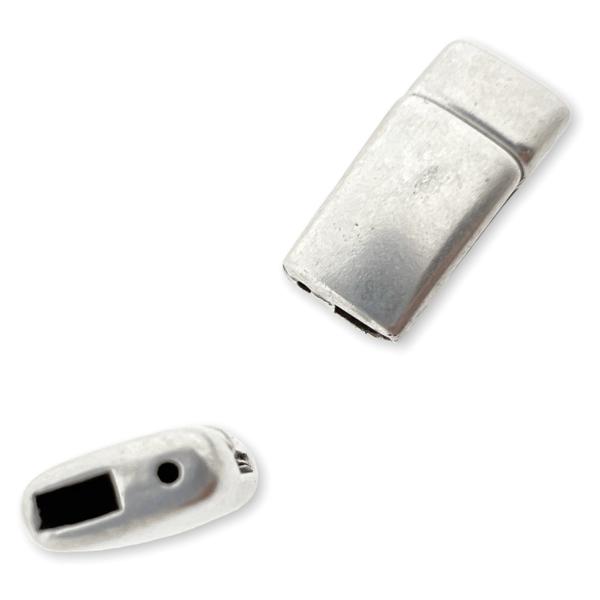 Magneetsluiting Ø5x2.5mm zilver DQ- per stuk-sluitingen-Kraaltjes van Renate