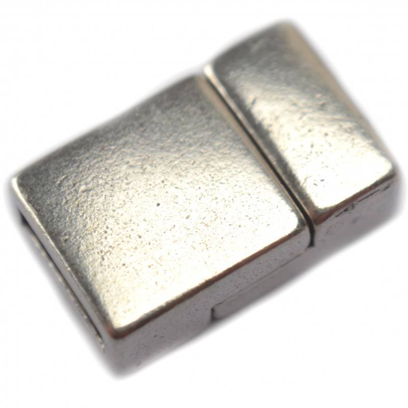 Magneetsluiting Ø6x2.5mm metaal zilver DQ 17x8mm-Kraaltjes van Renate