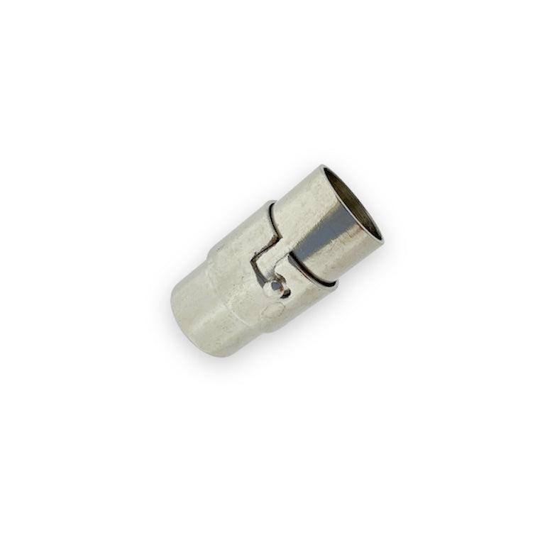 Magneetsluiting Ø8mm zilver 18x10mm- per stuk-sluitingen-Kraaltjes van Renate