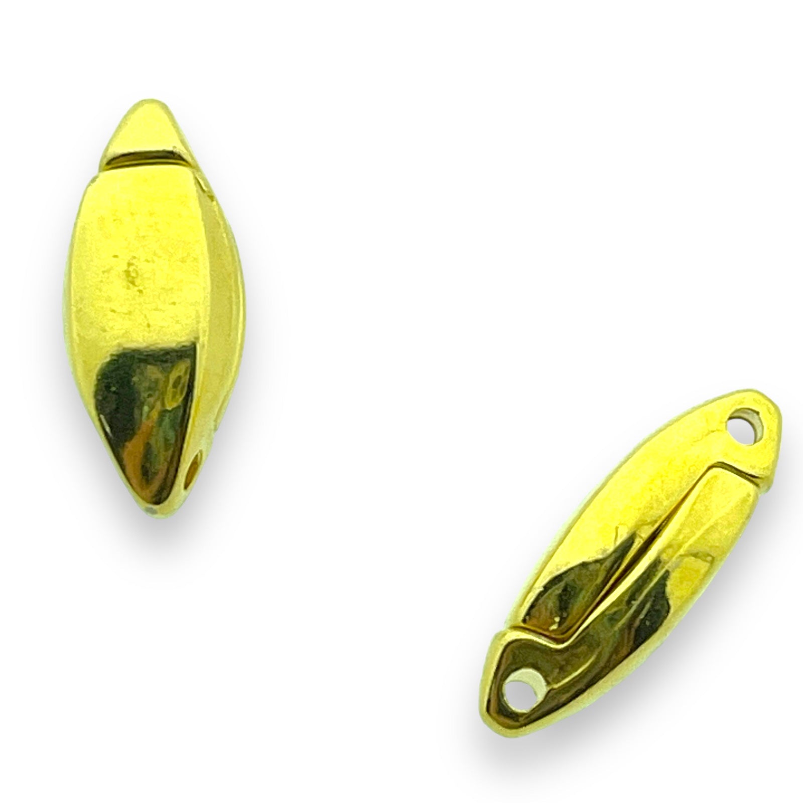 Magneetsluiting Ovaal 7x17mm 24K Goud DQ-sluitingen-Kraaltjes van Renate