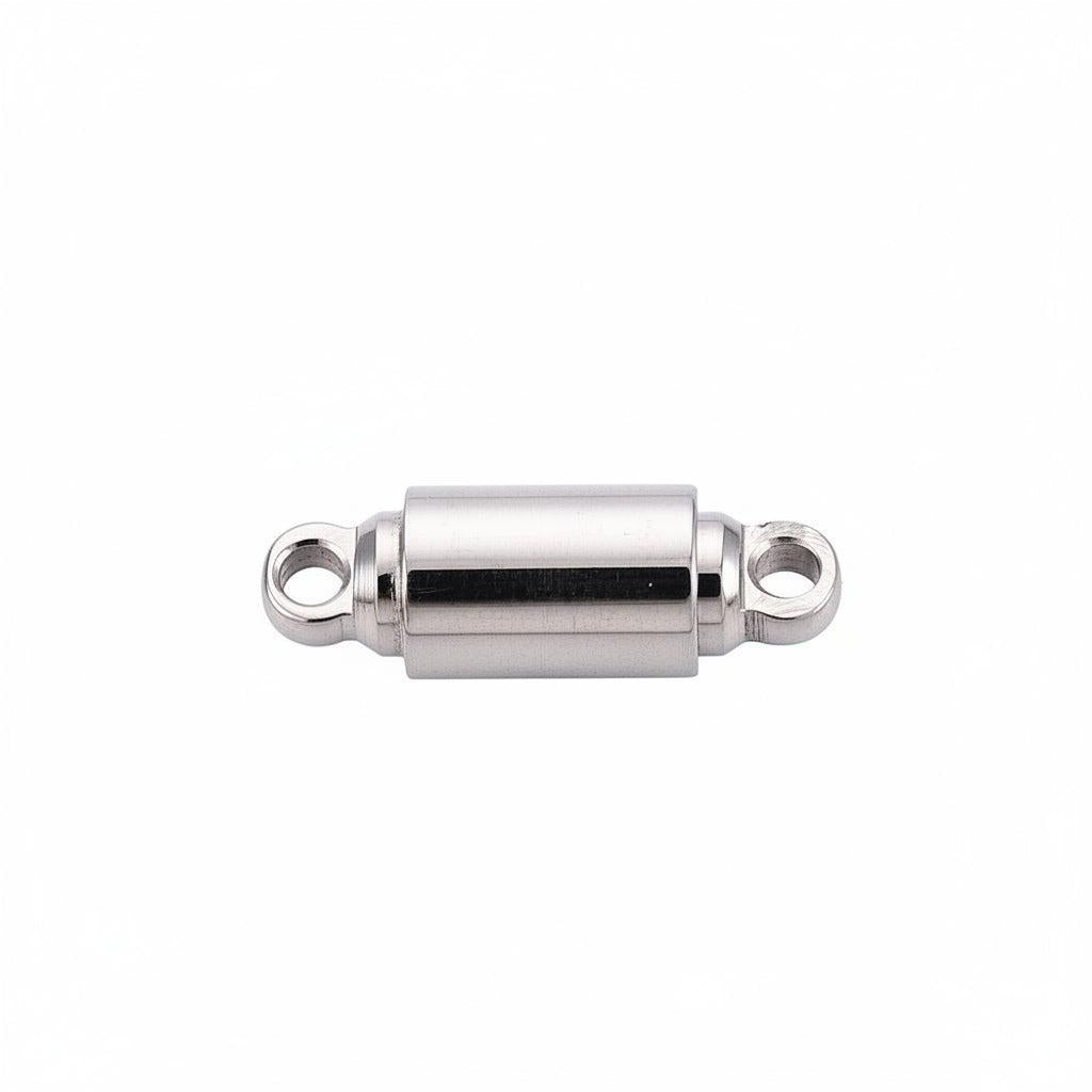 Magneetsluiting Tube RVS Zilver 12x4mm - per stuk-Sluitingen-Kraaltjes van Renate