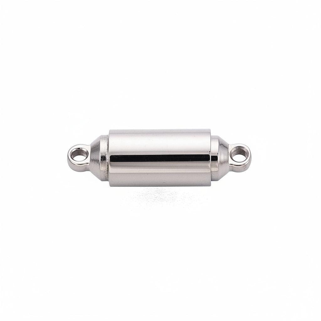 Magneetsluiting Tube RVS Zilver 16x5mm - per stuk-Sluitingen-Kraaltjes van Renate