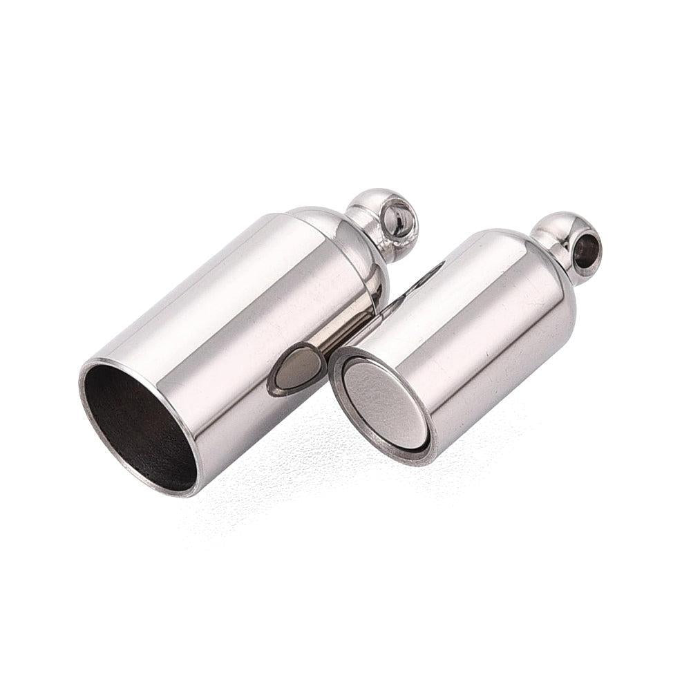 Magneetsluiting RVS Zilver 22mm - per stuk-Sluitingen-Kraaltjes van Renate