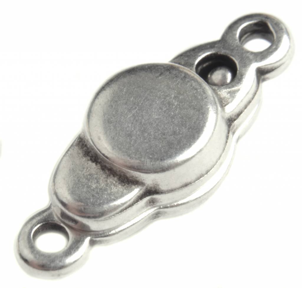 Magneetsluiting Zilver DQ 17x7mm-Kraaltjes van Renate