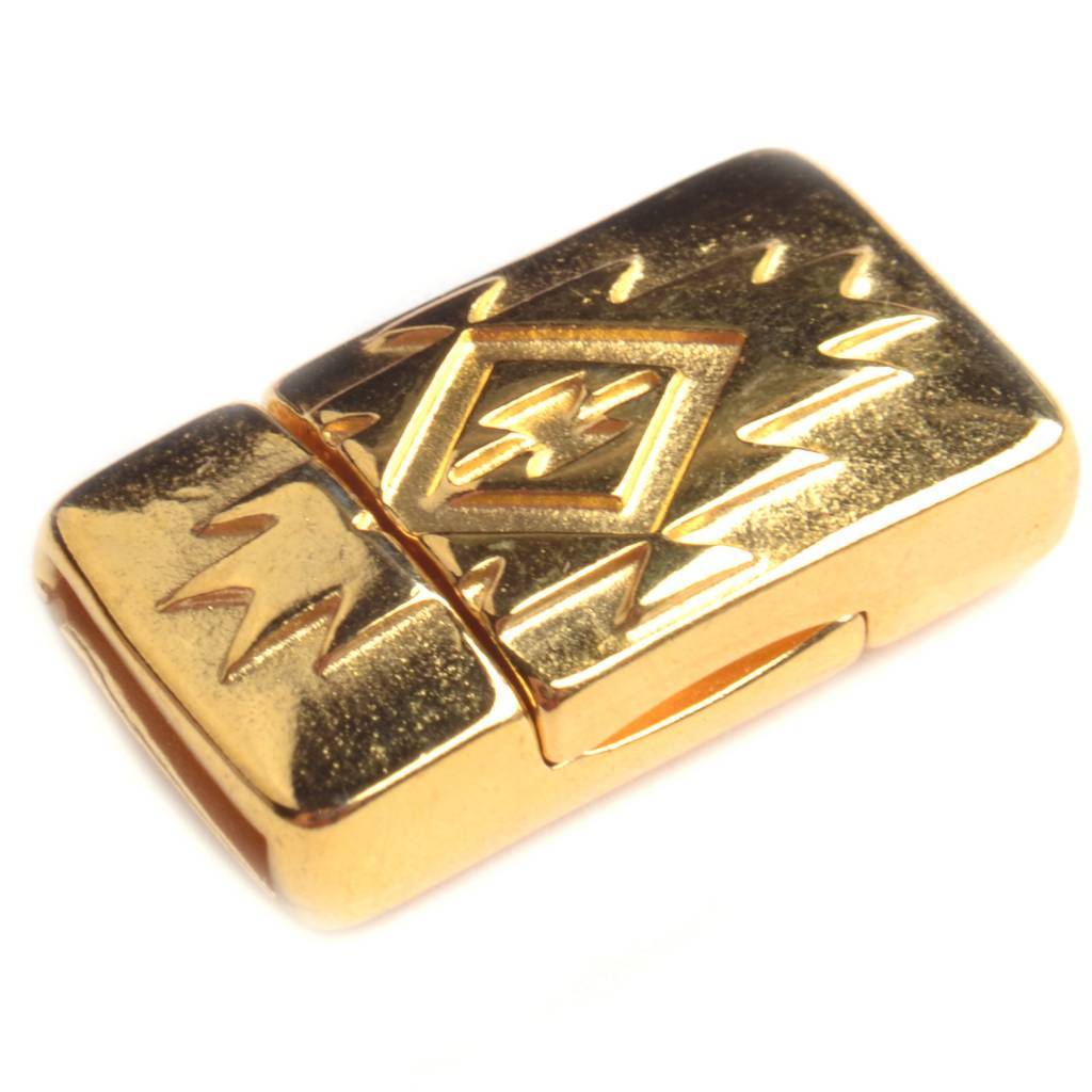 Magneetsluiting aztec Ø10x2mm Goud DQ-Kraaltjes van Renate