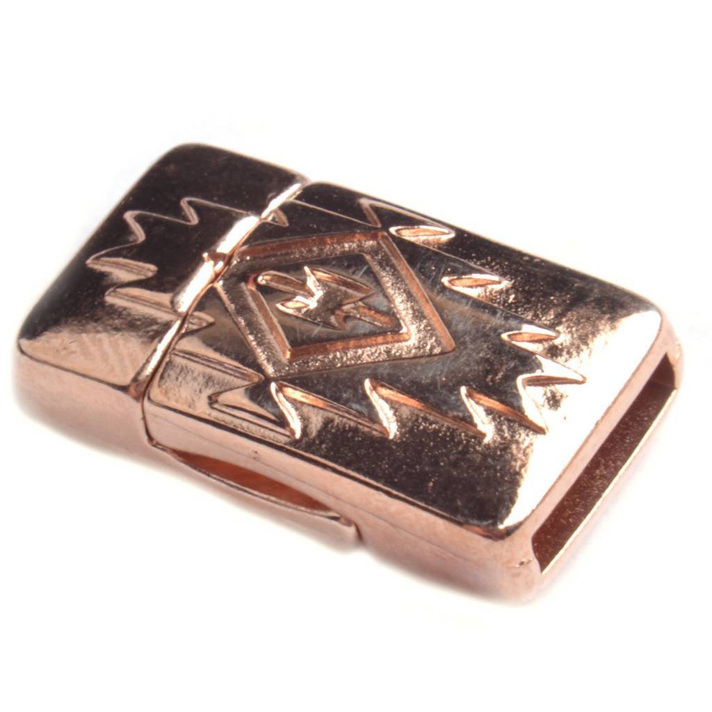 Magneetsluiting aztec Ø10x2mm Rosegoud DQ-Kraaltjes van Renate
