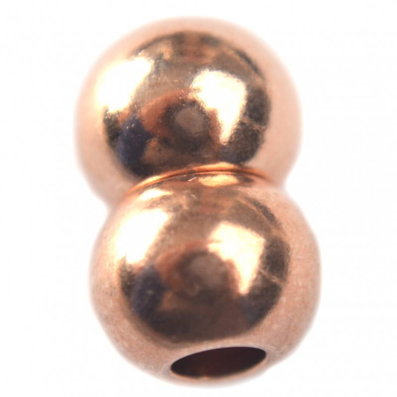 Magneetsluiting bollen Ø4mm metaal roségoud DQ-Kraaltjes van Renate