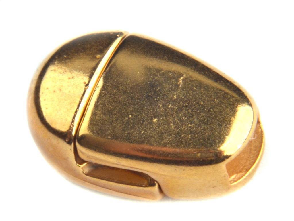 Magneetsluiting druppel Ø5x2mm Goud DQ-Kraaltjes van Renate