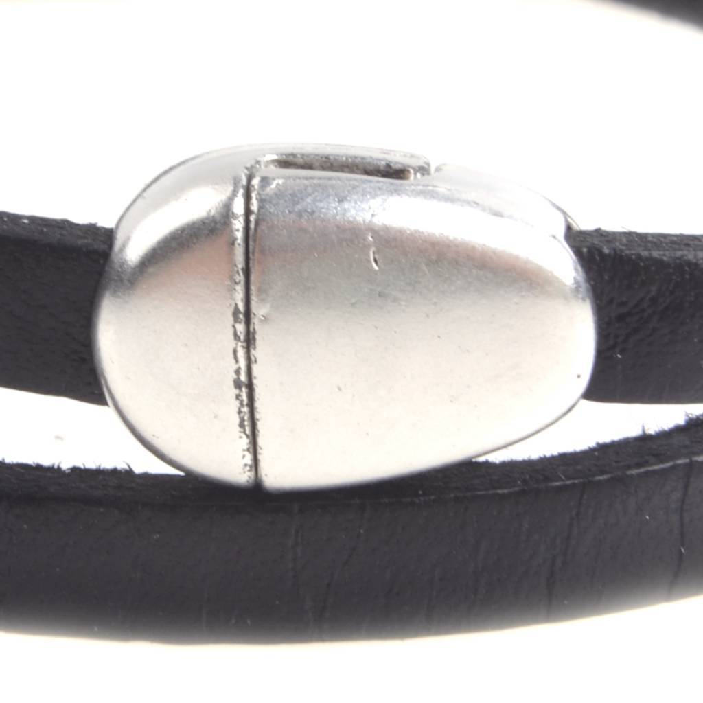 Magneetsluiting druppel Ø5x2mm Zilver DQ-Kraaltjes van Renate