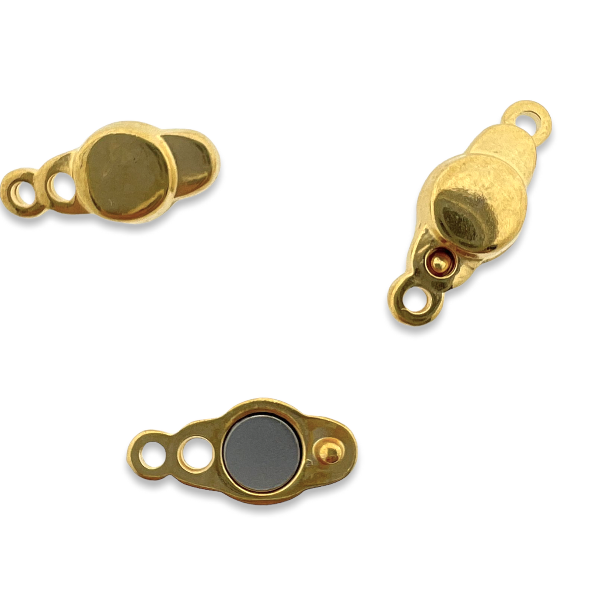 Magneetsluiting goud DQ 17x7mm-bedels-Kraaltjes van Renate