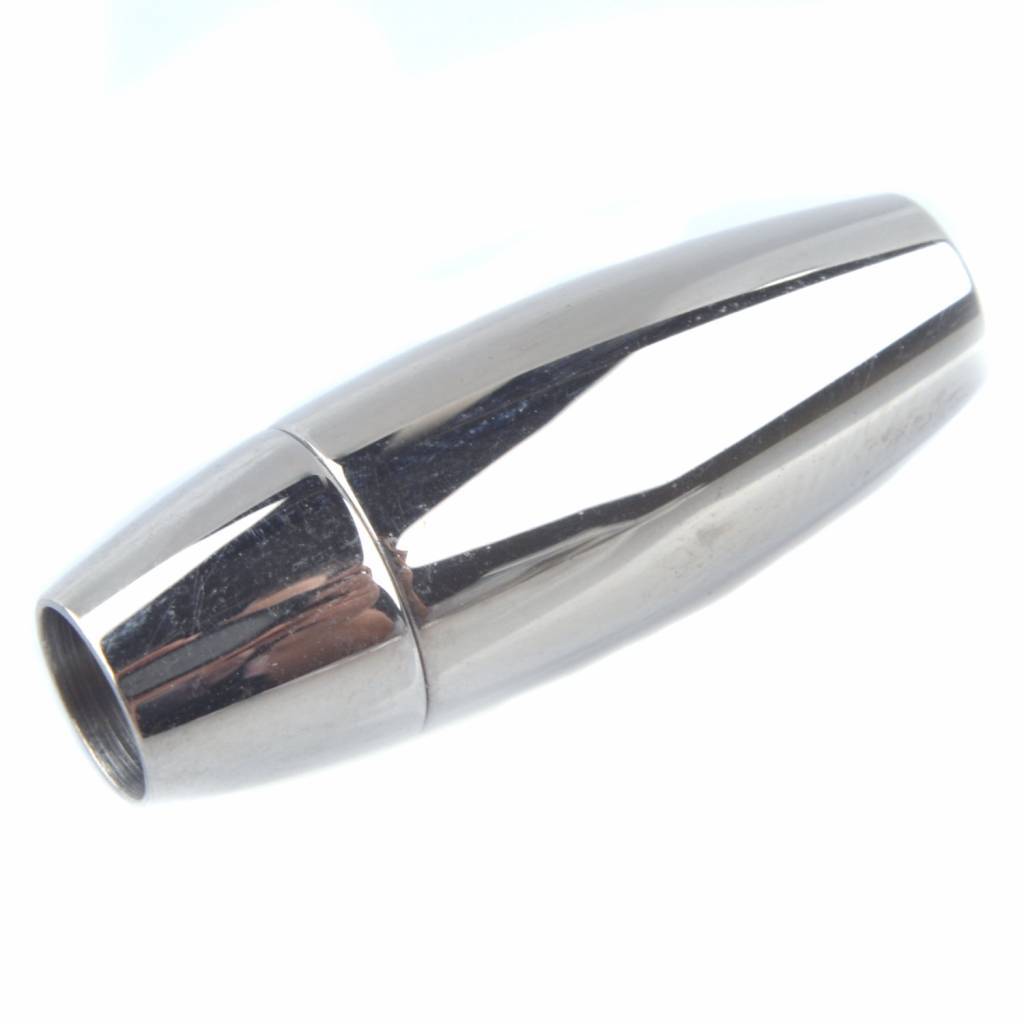Magneetsluiting ovaal Ø6mm RVS 30x11mm-Kraaltjes van Renate