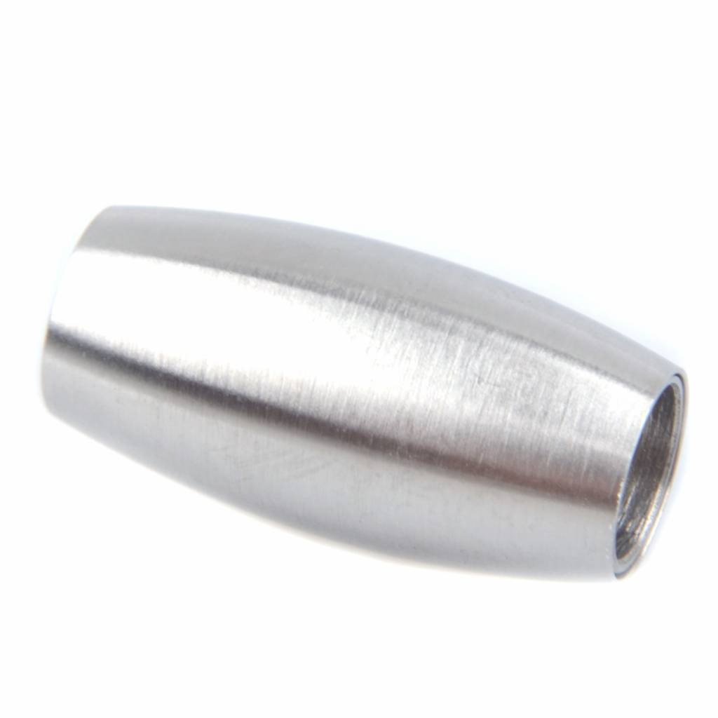 Magneetsluiting ovaal Ø6mm RVS mat 21x10mm-Kraaltjes van Renate