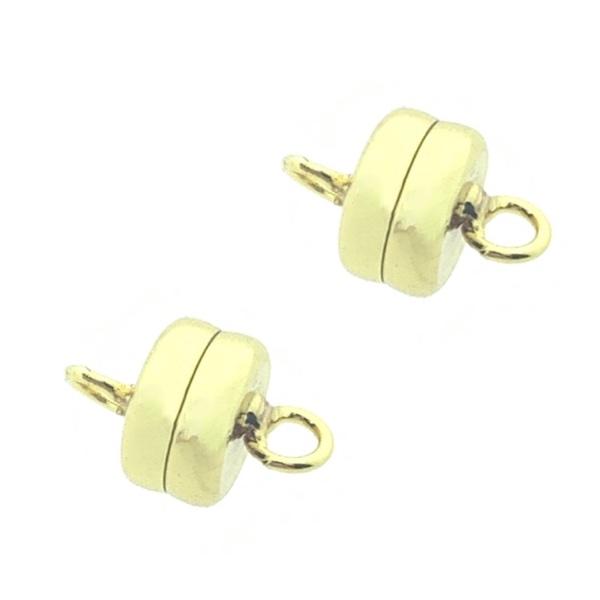 Magneetsluiting plat Goud 11x7mm-Kraaltjes van Renate