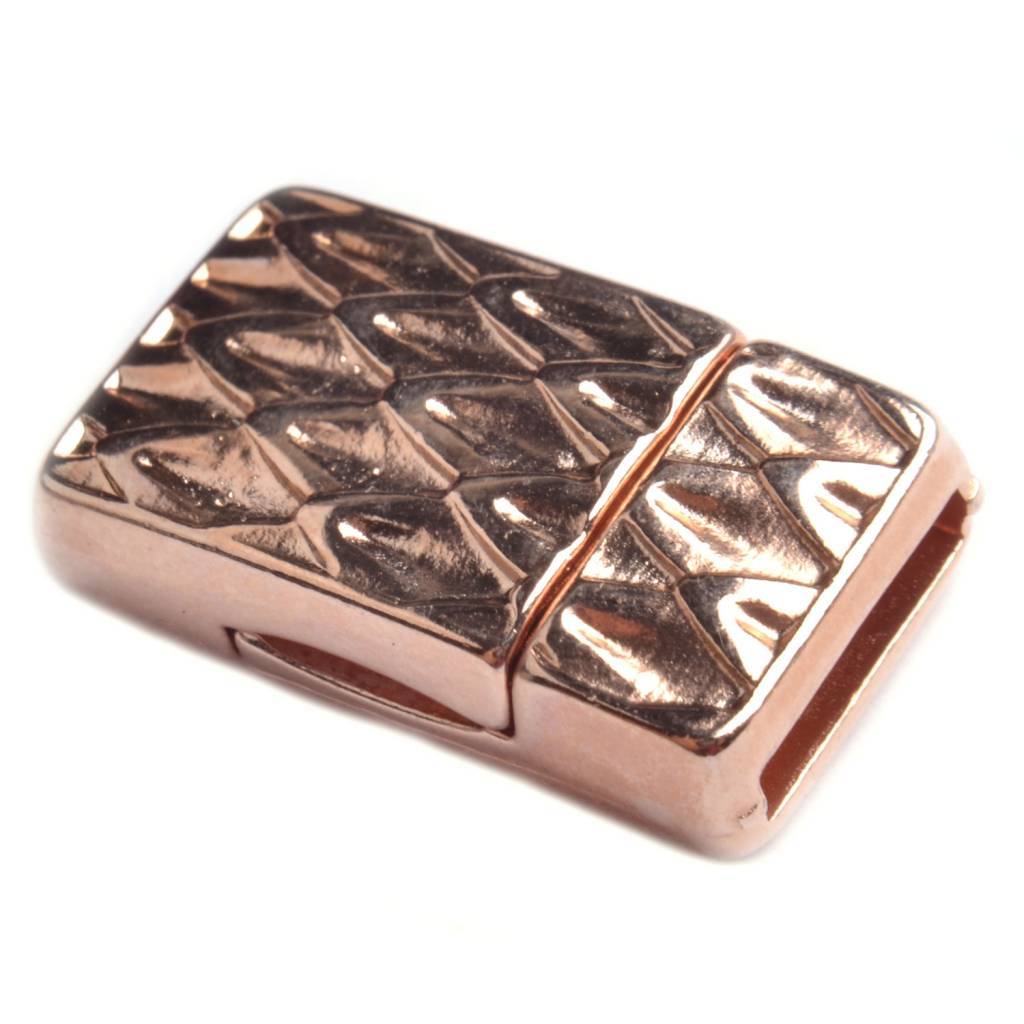 Magneetsluiting python Ø10x2mm Rosegoud DQ-Kraaltjes van Renate