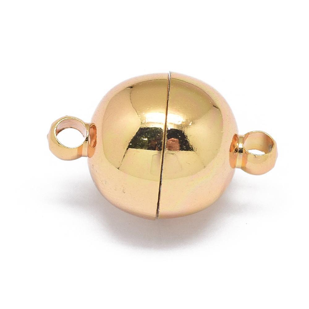 Magneetsluiting rondelle RVS goud 18,5mm- Per Stuk-Onderdelen-Kraaltjes van Renate