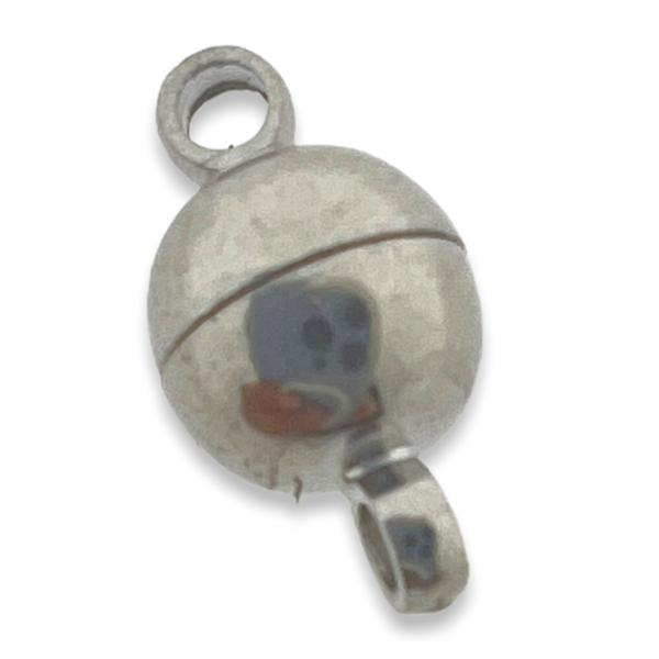 Magneetsluiting rond Zilver 11.5x6mm-sluitingen-Kraaltjes van Renate