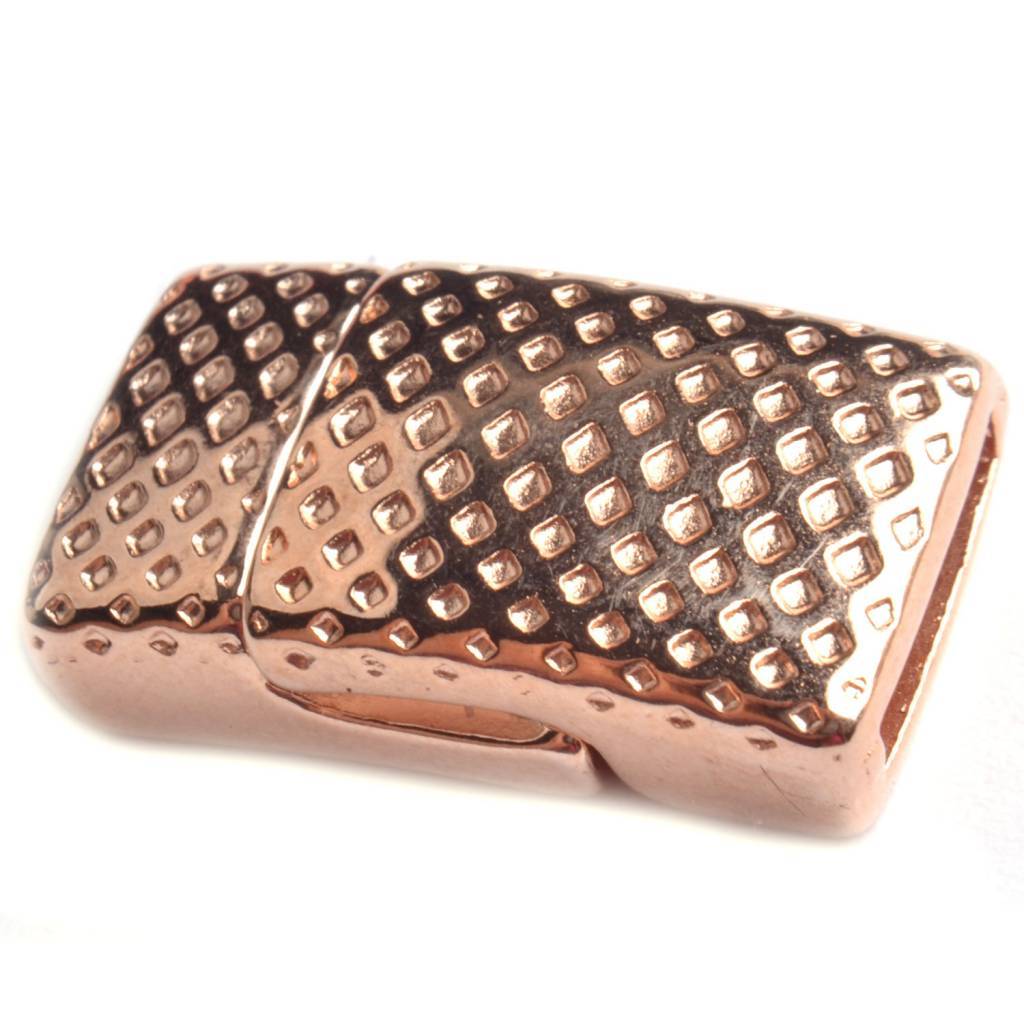 Magneetsluiting snake Ø10x2mm Rosegoud DQ-Kraaltjes van Renate