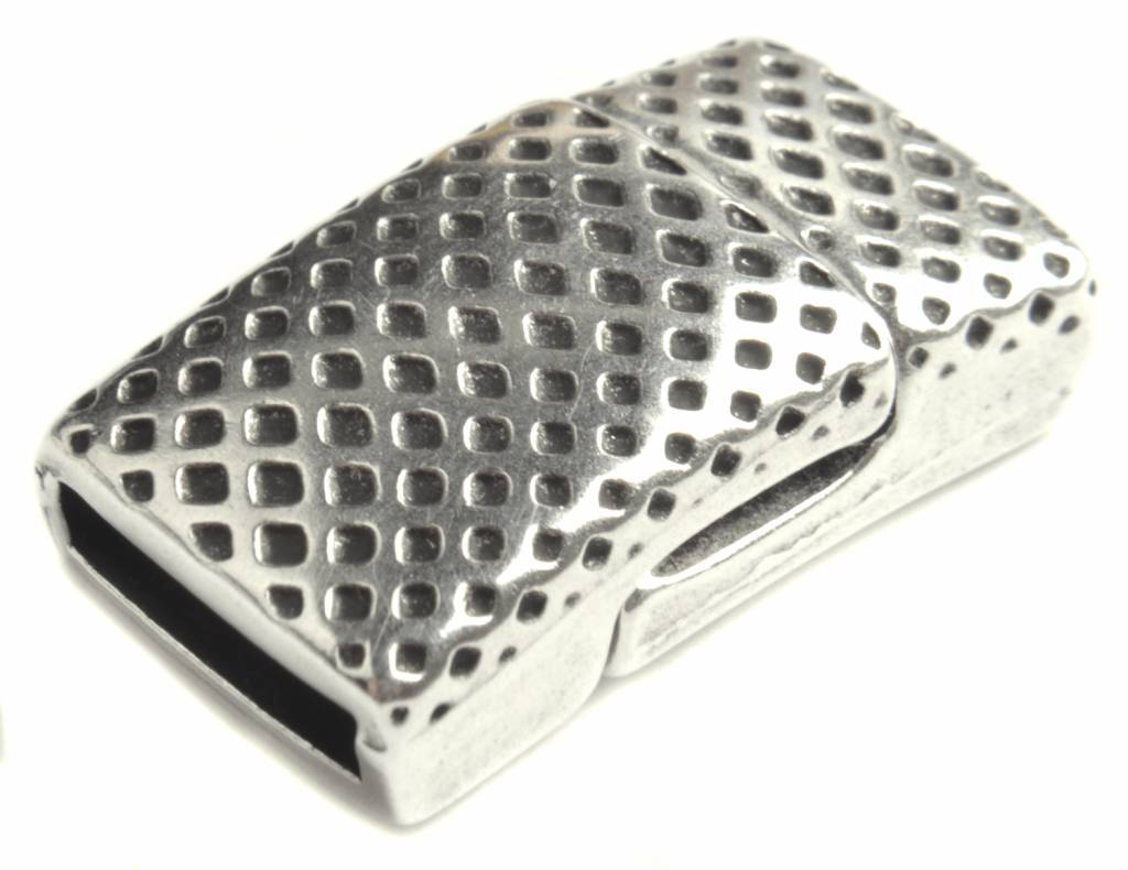 Magneetsluiting snake Ø10x2mm Zilver DQ-Kraaltjes van Renate
