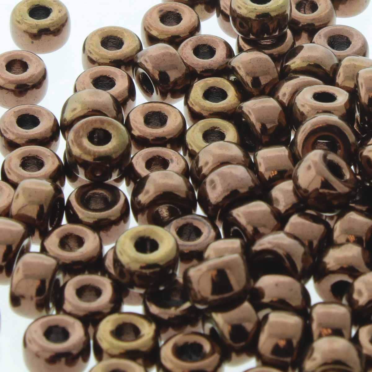 Matubo kralen Ø2mm Bronze luster 2/0 (6mm) - ±22 stuks-Kralen-Kraaltjes van Renate