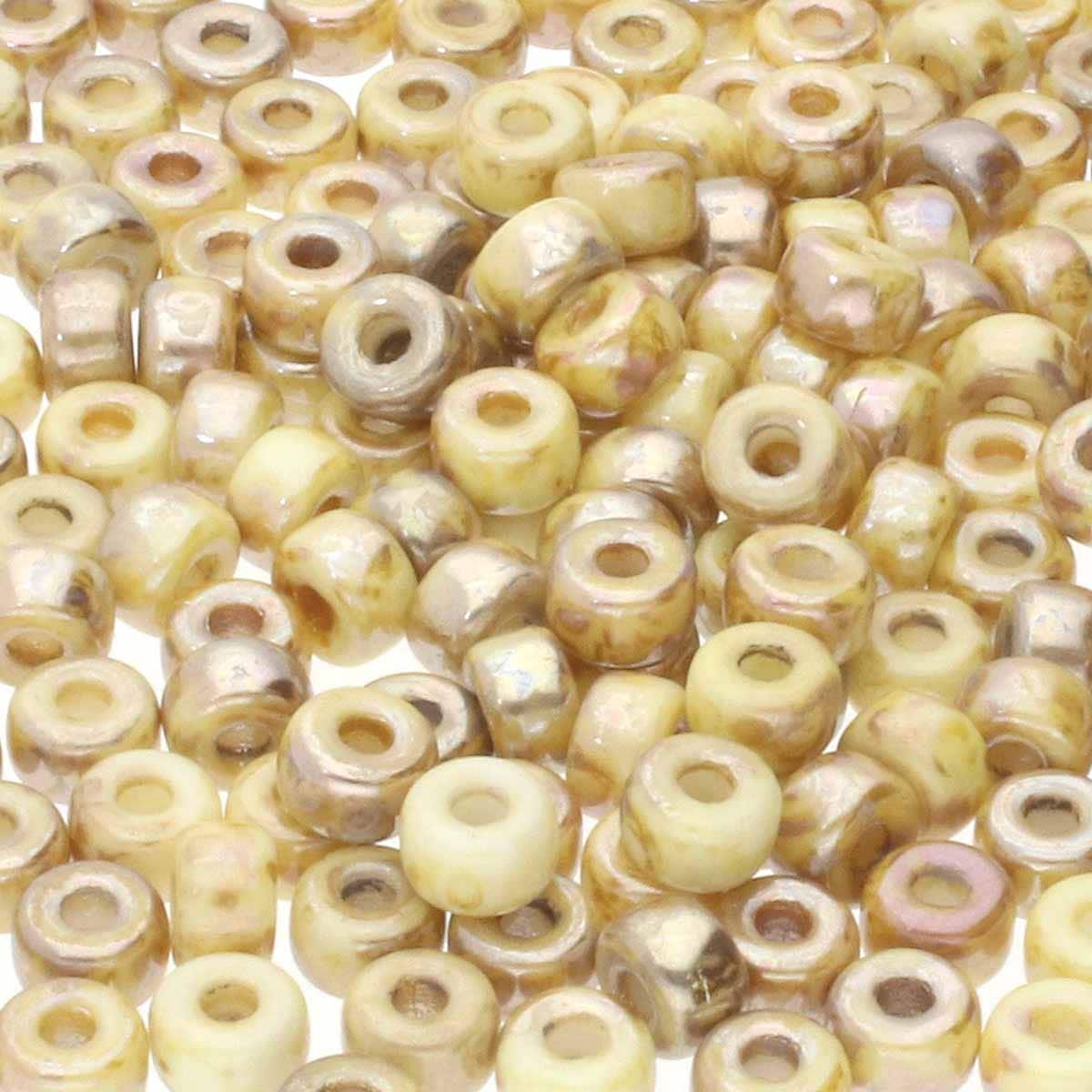 Matubo kralen Ø2mm Chalk rembrandt 2/0 (6mm) - ±22 stuks-Kralen-Kraaltjes van Renate