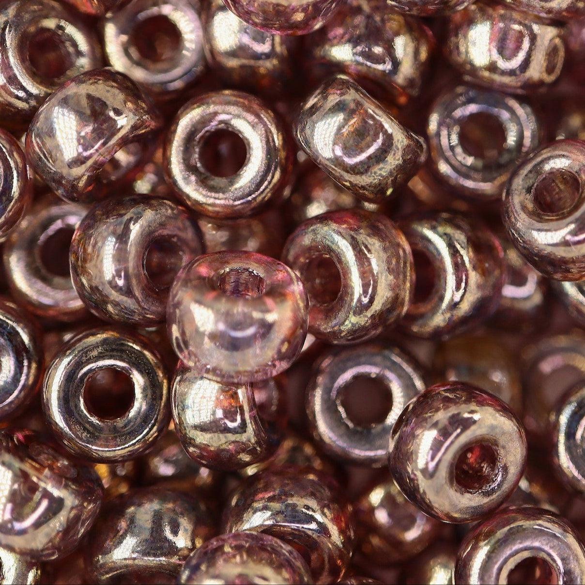 Matubo kralen Ø2mm Crystal bronze luster 2/0 (6mm) - ±22 stuks-Kralen-Kraaltjes van Renate
