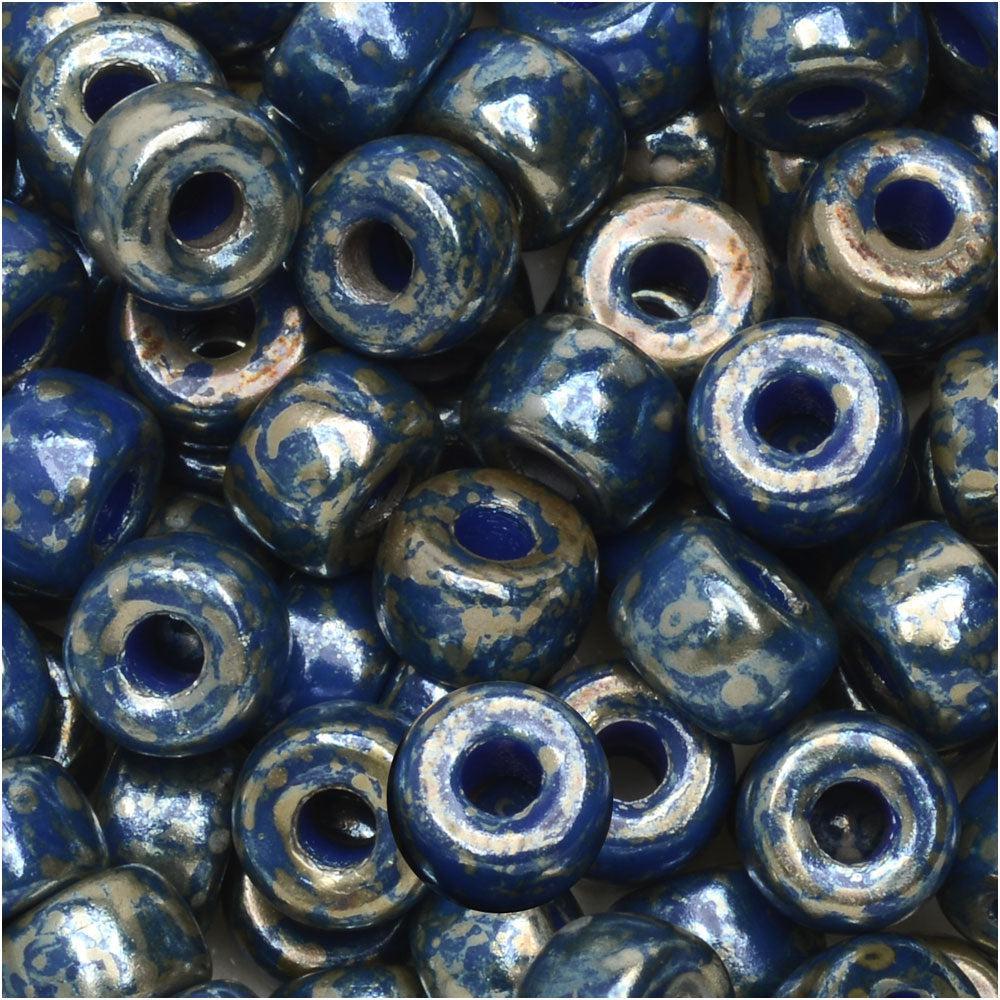 Matubo kralen Ø2mm Dark blue rembrandt 2/0 (6mm) - ±22 stuks-Kralen-Kraaltjes van Renate