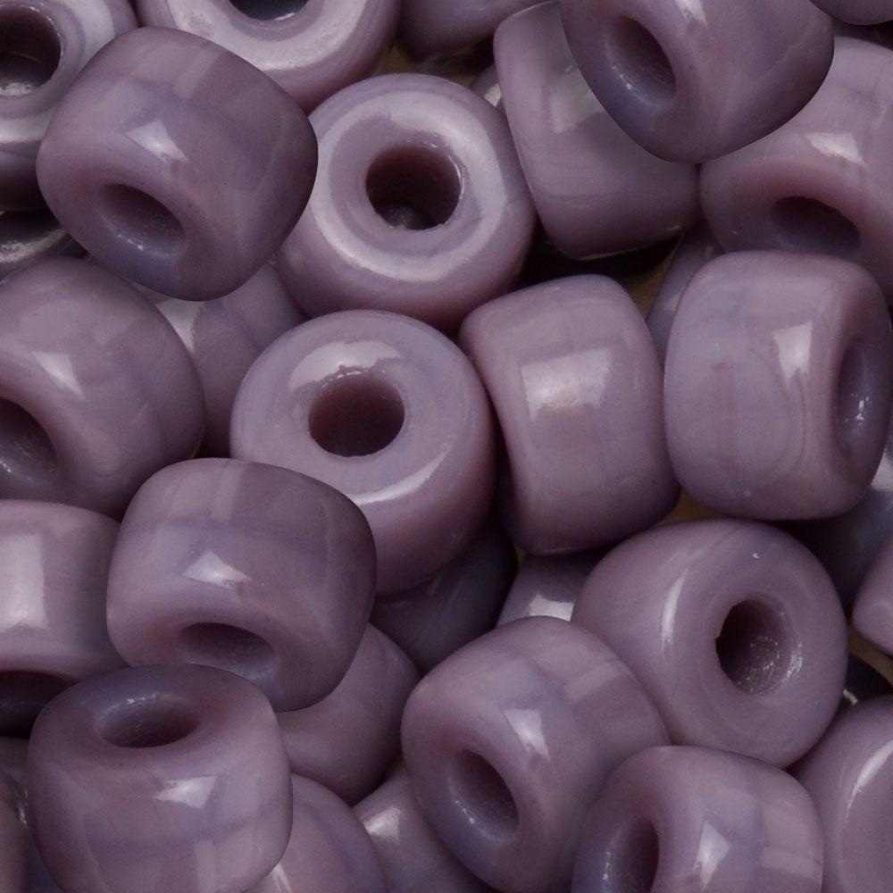 Matubo kralen Ø2mm Purple opaque 2/0 (6mm) - ±22 stuks-Kralen-Kraaltjes van Renate