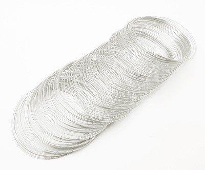 Memory wire Zilver 0.5mm - 10 omwentelingen-Kraaltjes van Renate