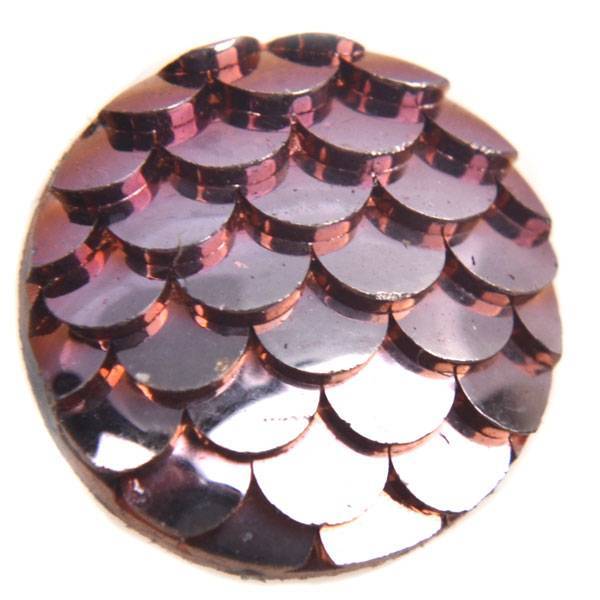 Mermaid arcyl cabochon Rosegold 12mm-Kraaltjes van Renate