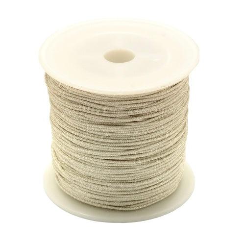 Metallic koord 0.8mm klosje zilver - 5 meter-koord-Kraaltjes van Renate