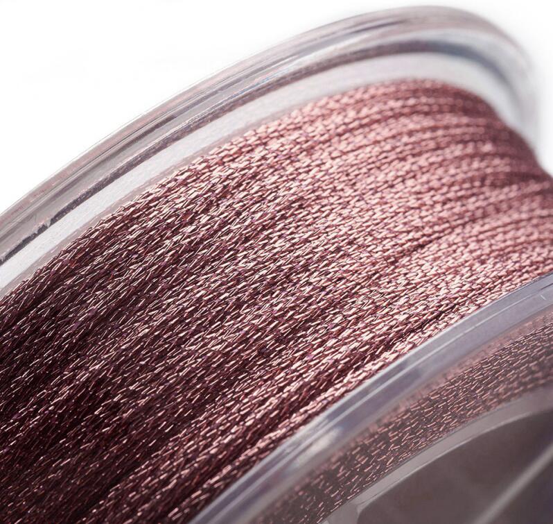 Metallic koord 1mm Oud roze - 3 meter-koord-Kraaltjes van Renate