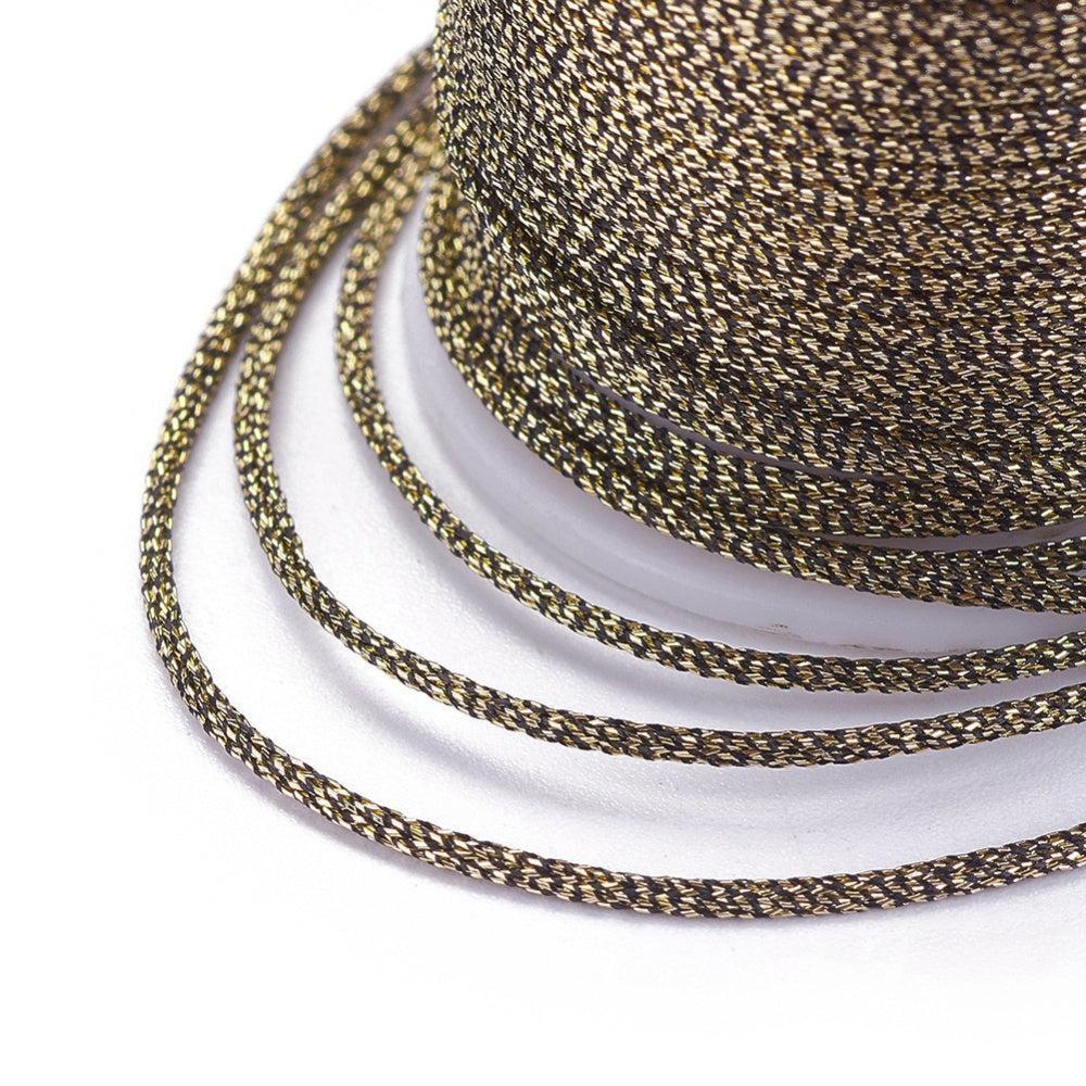 Metallic koord 1mm klosje Bronze - 6,5 meter-koord-Kraaltjes van Renate