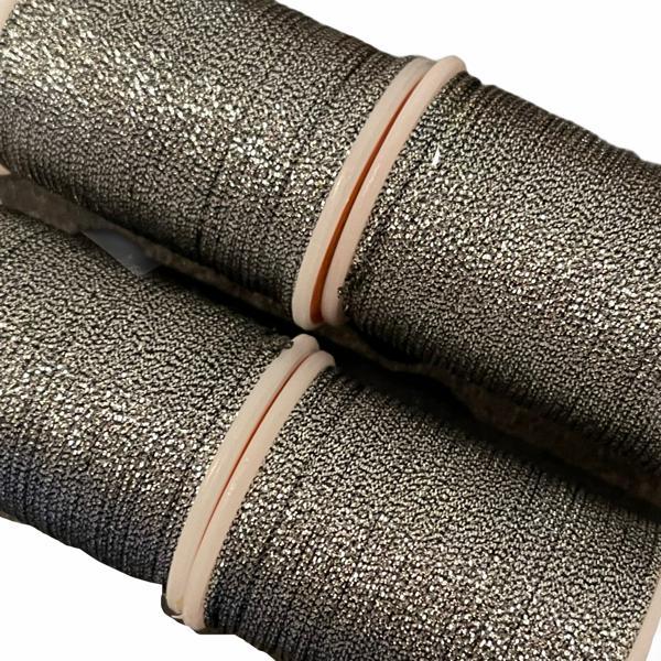 Metallic koord 1mm klosje Zilver grijs - 6,5 meter-Kraaltjes van Renate