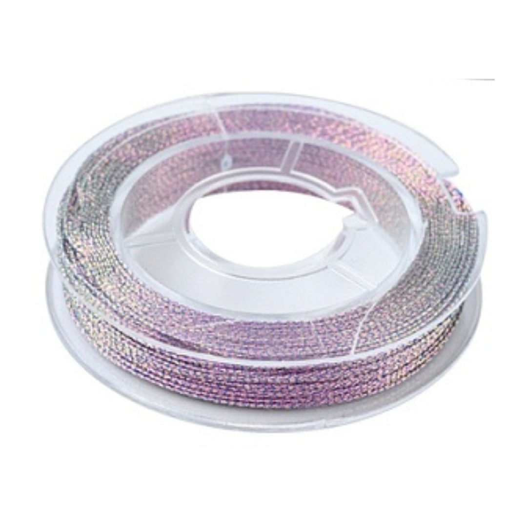 Metallic macramé koord 0.3mm donkerpaars rolletje - 20 meter-koord-Kraaltjes van Renate