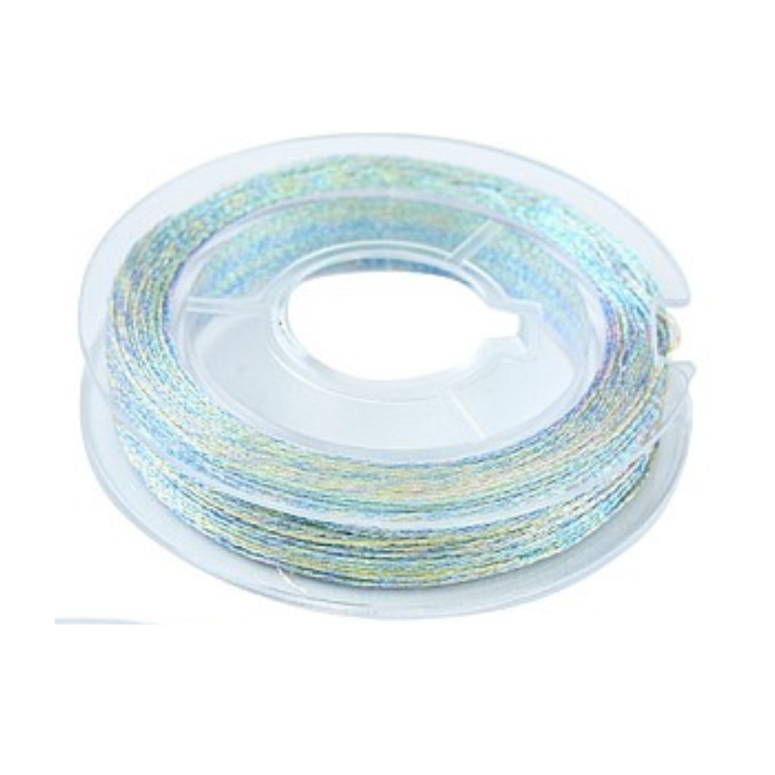 Metallic macramé koord 0.3mm multicolour 3 rolletje - 20 meter-koord-Kraaltjes van Renate