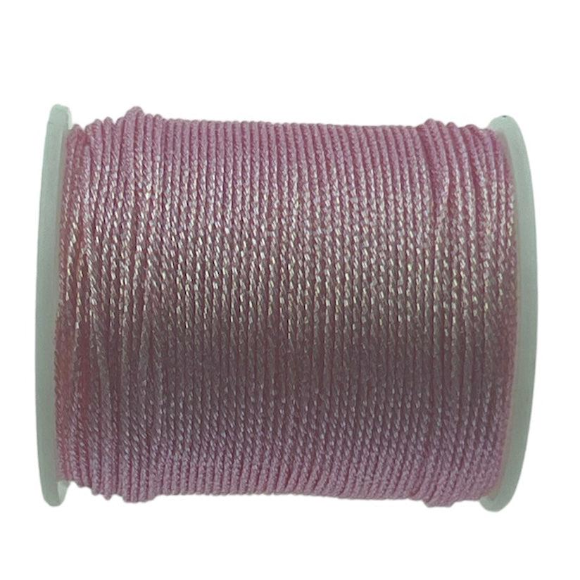 Metallic macramé koord 0.5mm klosje koraal- 2 meter-koord-Kraaltjes van Renate