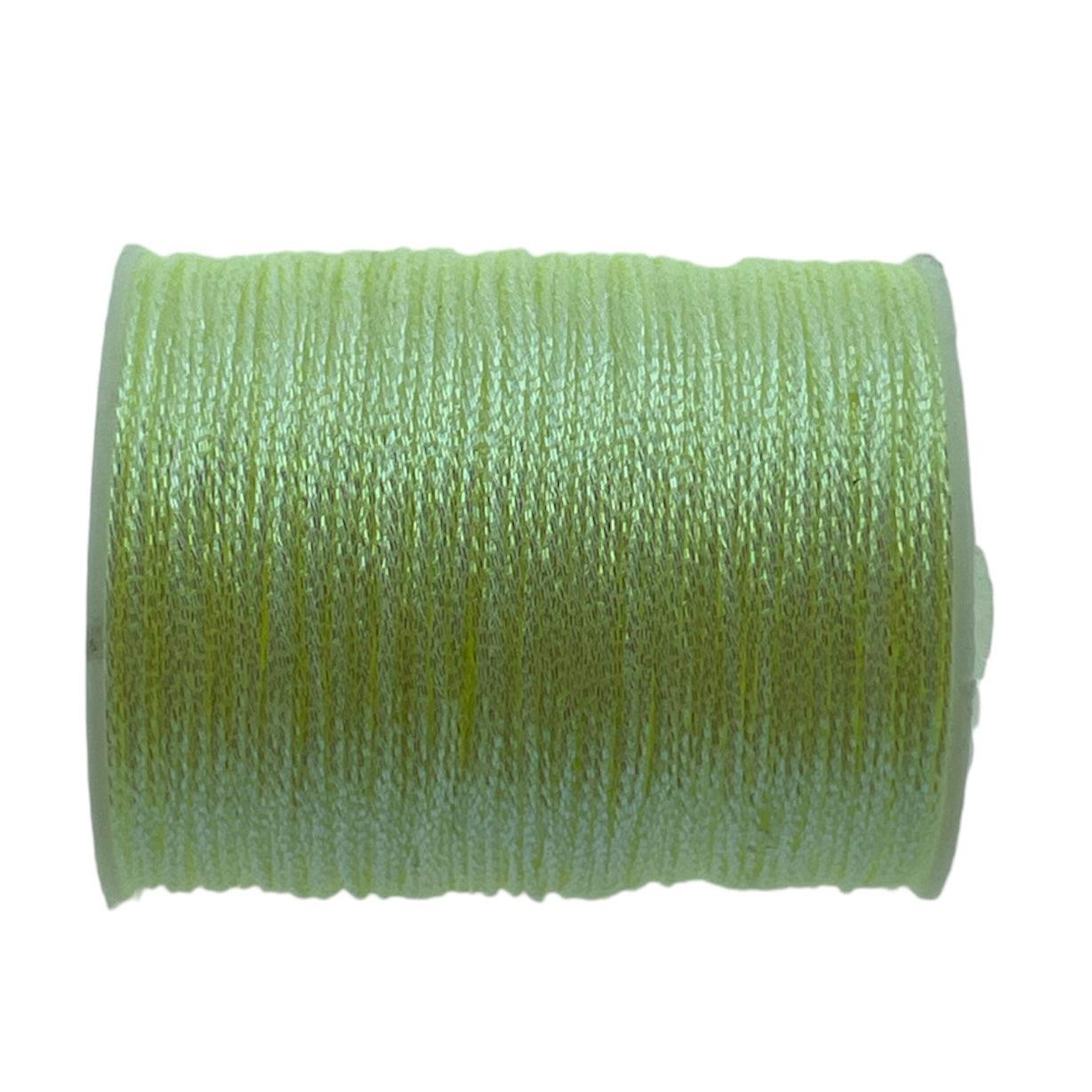 Metallic macramé koord 0.5mm klosje licht geel- 2 meter-koord-Kraaltjes van Renate