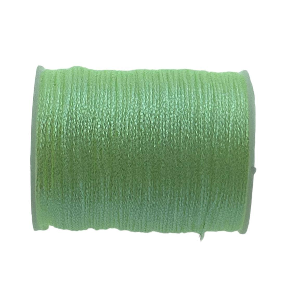 Metallic macramé koord 0.5mm klosje licht groen- 2 meter-koord-Kraaltjes van Renate