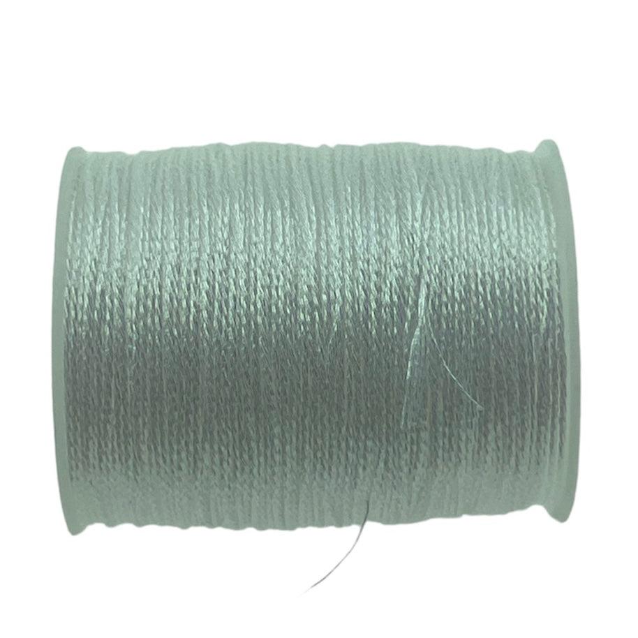 Metallic macramé koord 0.5mm klosje white- 2 meter-koord-Kraaltjes van Renate