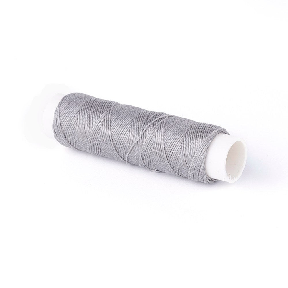 Micro macramé koord Grijs 0,35mm - 40 meter-Koord-Kraaltjes van Renate