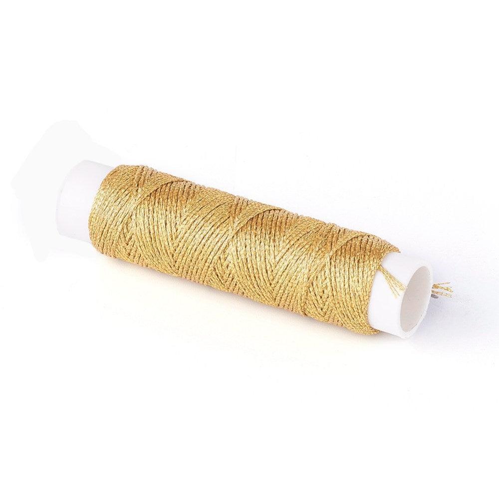 Micro macramé koord goud 0,35mm - 40 meter-Kraaltjes van Renate