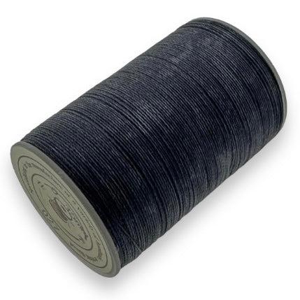 Gewaxt polyester koord zwart 0,35mm - 160 meter-Kraaltjes van Renate
