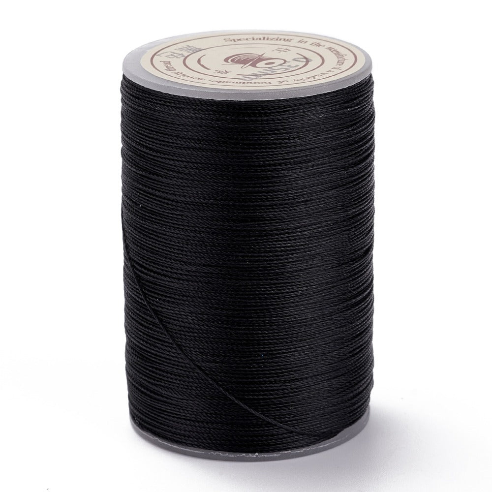Micro macramé koord zwart 0,35mm - 160 meter-Kraaltjes van Renate