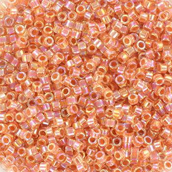 Miyuki Delica DB-54 Lined Peach AB 11/0 - 4 gram-Kralen-Kraaltjes van Renate