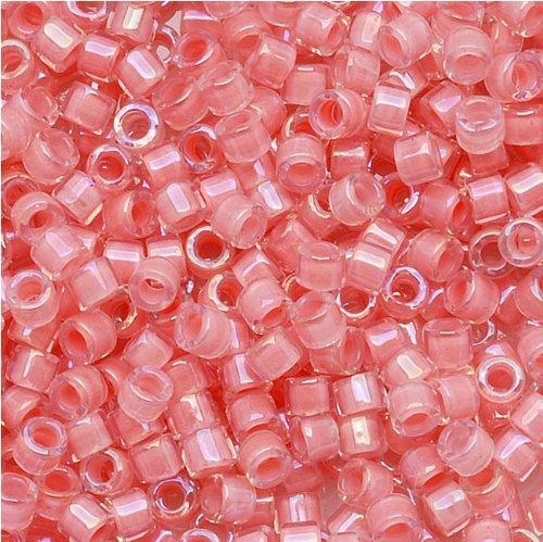 Miyuki Delica Lined Rose Pink AB 11/0 - 4gr-Kraaltjes van Renate
