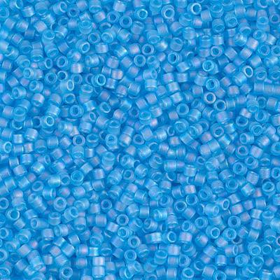 Miyuki Delica 11/0 DB-1284 Mat transparant ocean blue AB - 4 gram-Kralen-Kraaltjes van Renate
